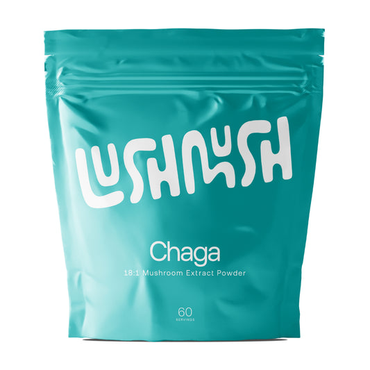chaga mushroom extract powder packaging front
