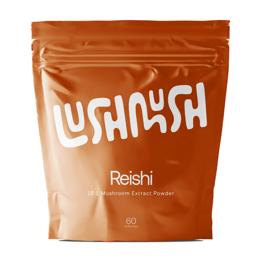 reishi mushroom extract powder packaging front